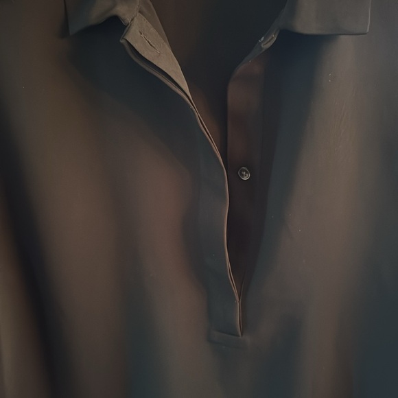 Babaton black Short Sleeve Button Down Shirt - Picture 3 of 3